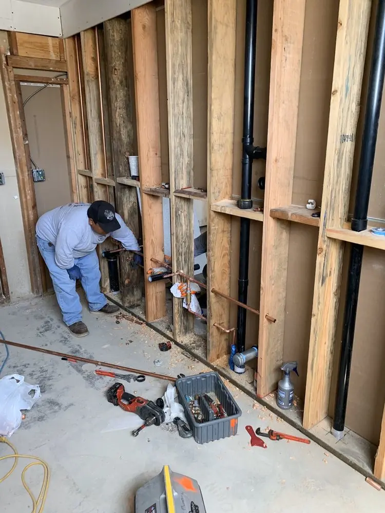 Commercial rough-in plumbing for Gas Line Repair in Hammond